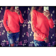 Sleeve Cut Sweater Women Knitted Pull Femme Long Sleeve Hollow Womens Jumpers Tricot Long Sleeve Pullover