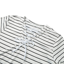 t-shirt-women-striped-tie-tops-v-neck-lace-up-long-sleeves-pullover-casual-top-shirt-white-camisas-femininas BBL