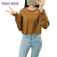 fashion-women-cropped-t-shirt-holes-cutout-long-sleeve-sweatshirt-solid-loose-casual-hoody-pullover-short-tops-pink BBL