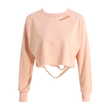 fashion-women-cropped-t-shirt-holes-cutout-long-sleeve-sweatshirt-solid-loose-casual-hoody-pullover-short-tops-pink BBL