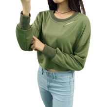 fashion-women-cropped-t-shirt-holes-cutout-long-sleeve-sweatshirt-solid-loose-casual-hoody-pullover-short-tops-pink BBL