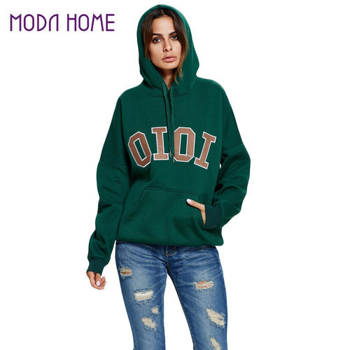 fashion-women-hooded-sweatshirt-letter-print-tracksuit-long-sleeves-front-pocket-drawstring-hoodie-pullover-green BBL