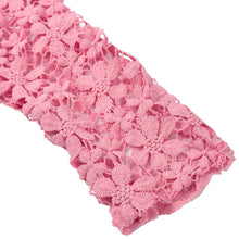 fashion-women-knitting-sweater-hollow-out-lace-splicing-sleeve-maglioni-o-neck-pullover-tops-pink-chandail-femme BBL