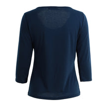 fashion-women-solid-t-shirt-crochet-lace-splice-o-neck-half-sleeve-pullover-casual-elegant-top-shirt-beige-dark-blue BBL