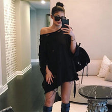 Hole Style Women's Sweatshirts Harajuku Cotton Solid Outerwears Women Loose Hoodies Sweat Tops M0651