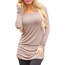 Sexy Casual Women Dress Irregular Long Sleeve Scoop Collar Dress Solid Casual Bodycon Dress Vestidos Plus Size GV431