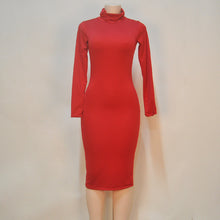 Women Sexy &Club Bodycon Dresses Long sleeve Solid slim fit warm dresses vestidos ZX054