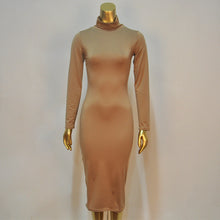 Women Sexy &Club Bodycon Dresses Long sleeve Solid slim fit warm dresses vestidos ZX054