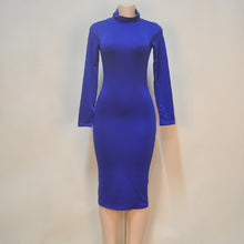 Women Sexy &Club Bodycon Dresses Long sleeve Solid slim fit warm dresses vestidos ZX054