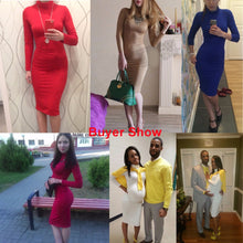 Women Sexy &Club Bodycon Dresses Long sleeve Solid slim fit warm dresses vestidos ZX054