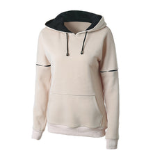 Long Sleeve O-neck Solid Sweatshirt Hoodies Casual Loose Women Sport Style Size Hoodies Plus X0383