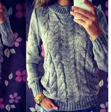 Women Sweater Tops Slim Solid Casual Women Sweaters Warm Pullovers Knitwear M0445