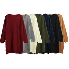 women-knitted-sweater-vertical-stripes-long-pullover-knitting-dip-hem-o-neck-loose-warm-tops BBL