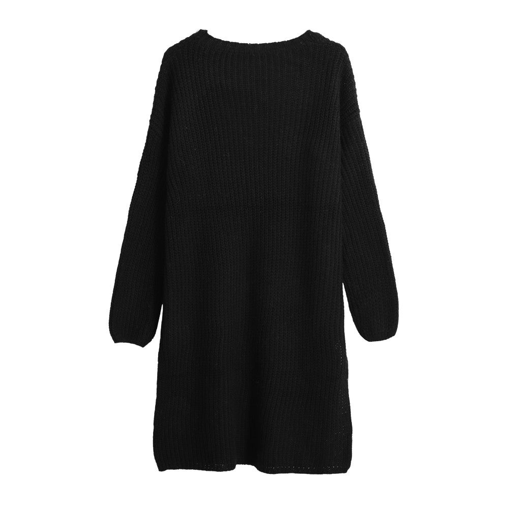 women-knitted-sweater-vertical-stripes-long-pullover-knitting-dip-hem-o-neck-loose-warm-tops BBL