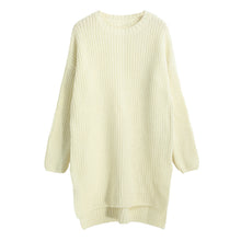 women-knitted-sweater-vertical-stripes-long-pullover-knitting-dip-hem-o-neck-loose-warm-tops BBL