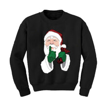 Red Christmas Hoodies Sweatshirt Character Santa Claus Print Casual Sweatshirt Plus Size Pullover With Fleece