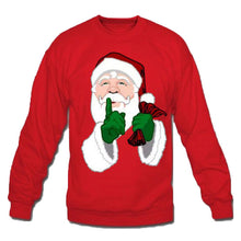 Red Christmas Hoodies Sweatshirt Character Santa Claus Print Casual Sweatshirt Plus Size Pullover With Fleece