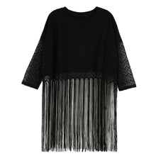 sexy-women-blouses-girl-lace-long-tassel-hollow-out-3-4-sleeve-casual-loose-women-tops-blusas-streetwear BBL