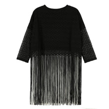 sexy-women-blouses-girl-lace-long-tassel-hollow-out-3-4-sleeve-casual-loose-women-tops-blusas-streetwear BBL