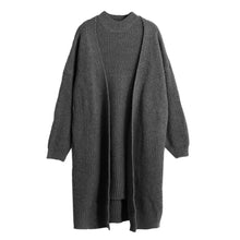 sweater-women-cardigans-knitted-cardigan-two-piece-sweater-set-grey-light-grey-khaki BBL