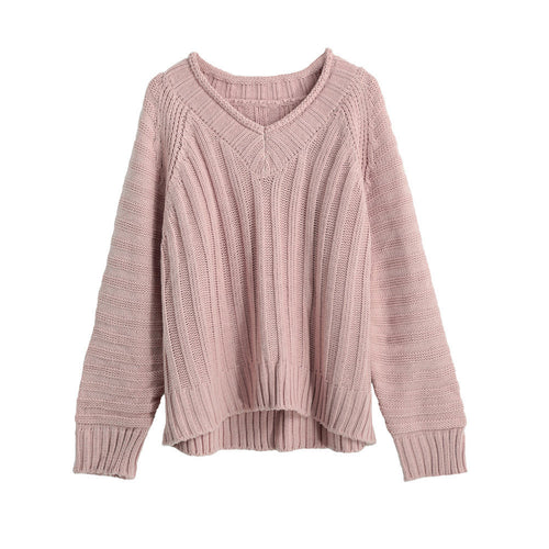 women-knitted-sweater-vertical-horizontal-stripes-v-neck-women-tops-long-sleeves-loose-warm-pullover-blusas BBL