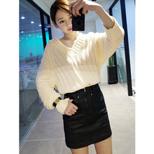 women-knitted-sweater-vertical-horizontal-stripes-v-neck-women-tops-long-sleeves-loose-warm-pullover-blusas BBL