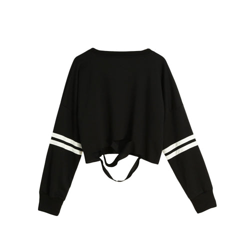 women-black-sweatshirt-casual-shirt-stripe-cut-out-slashed-hoodies-long-sleeve-pullover-loose-top-kpop-clothes BBL