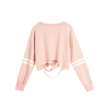 women-black-sweatshirt-casual-shirt-stripe-cut-out-slashed-hoodies-long-sleeve-pullover-loose-top-kpop-clothes BBL
