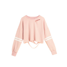 women-black-sweatshirt-casual-shirt-stripe-cut-out-slashed-hoodies-long-sleeve-pullover-loose-top-kpop-clothes BBL