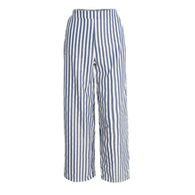 women-wide-leg-pants-stripe-pantalon-femme-elastic-waist-pocket-plus-size-casual-loose-trousers-blue-pantaloni-donna BBL