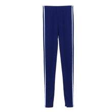 Women's Elastic Skinny Slim Pencil Pants Solid Candy Color Mid Knitted Cotton Trousers Full Length Leggings