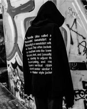 Back Letter Print Hoodie Women Loose Hat Collar Strappy Hoodies Black Hooded Jumper Sweats Long Sleeve Sweatshirt
