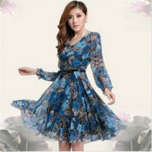 bohemian-womens-v-neck-chiffon-pleated-floral-gown-prom-chiffon-dresses-y4 BBL