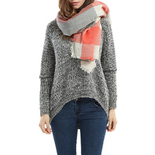 women-square-scarf-faux-cashmere-pashmina-contrast-plaids-tassels-ladies-scarves-vintage-shawl BBL