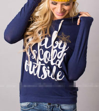 Christmas Woman Hoodies Sweatshirts Women's Letter Printed Pullover Hooded Sweatshirt Hoody GV401