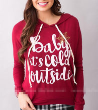 Christmas Woman Hoodies Sweatshirts Women's Letter Printed Pullover Hooded Sweatshirt Hoody GV401