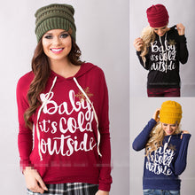 Christmas Woman Hoodies Sweatshirts Women's Letter Printed Pullover Hooded Sweatshirt Hoody GV401