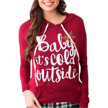 Christmas Woman Hoodies Sweatshirts Women's Letter Printed Pullover Hooded Sweatshirt Hoody GV401
