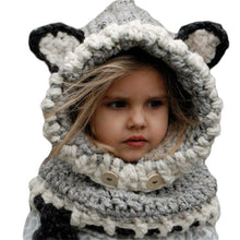 coif-3d-ears-animal-knitted-caps-fox-headwear-kids-boy-girl-hats-children-warm-knitted-hooded-scarf-hat-kids-gifts BBL