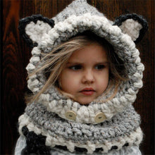 coif-3d-ears-animal-knitted-caps-fox-headwear-kids-boy-girl-hats-children-warm-knitted-hooded-scarf-hat-kids-gifts BBL