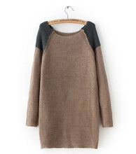 Contrast color Shoulder Horizontal Striped Line Sweater Women Jumper Pullovers kleding jerseis mujer pull femme Knitwear