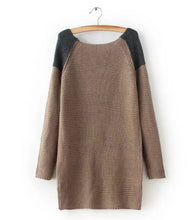 Contrast color Shoulder Horizontal Striped Line Sweater Women Jumper Pullovers kleding jerseis mujer pull femme Knitwear