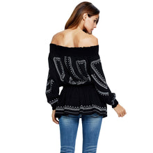 elegant-women-off-shoulder-blouses-top-embroidery-elastic-waist-pleated-slash-neck-long-sexy-top-black-blusas-de-renda BBL