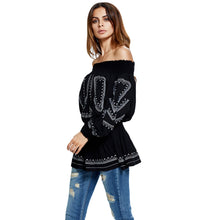 elegant-women-off-shoulder-blouses-top-embroidery-elastic-waist-pleated-slash-neck-long-sexy-top-black-blusas-de-renda BBL