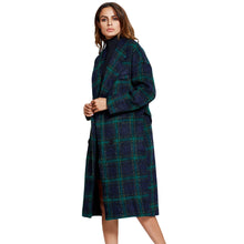 elegant-women-wool-coat-plaid-button-notched-collar-long-sleeve-warm-coat-long-outerwear-overcoat-green-cocoon-coat BBL
