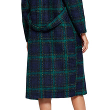 elegant-women-wool-coat-plaid-button-notched-collar-long-sleeve-warm-coat-long-outerwear-overcoat-green-cocoon-coat BBL