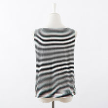 European and American Women Fashion Wild Striped Sleeveless T-shirt women clothing women tops femini T Shirts