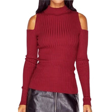 Explosion Turtleneck Off Shoulder Knitted Sweater Women Knitted Sweaters Pullovers 5 Colors GV433