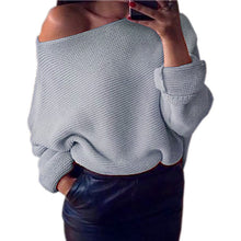 Explosion Women Warm Sweaters Pullover Sexy Off Shoulder Batwing Sleeve Sweater Solid Sweaters Pullovers 7 Colors GV428