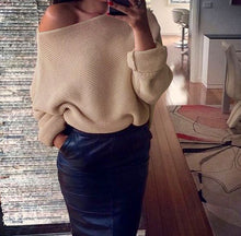 Explosion Women Warm Sweaters Pullover Sexy Off Shoulder Batwing Sleeve Sweater Solid Sweaters Pullovers 7 Colors GV428